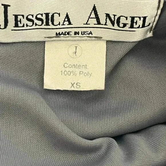 Jessica Angel 974 Formal Mermaid Gown XS | Sleeveless Jersey Evening Dress Scoop - Picture 6 of 8